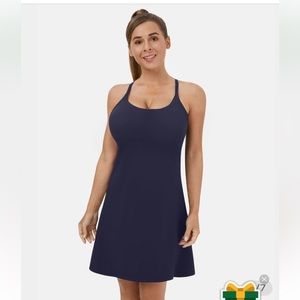 NWT Halara Everyday Cloudful Fabric Backless 2-in-1 Activity Dress-DD/DDD/F Cup